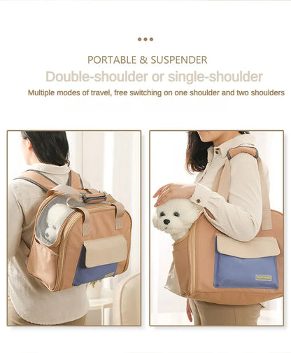 ComfyPet™ Multifunctional Pet Carrier – Breathable Shoulder Bag for Cats & Dogs